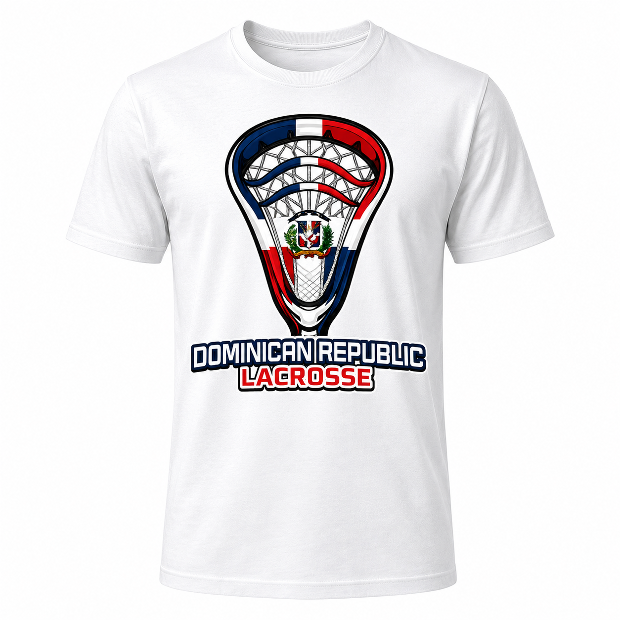 Dominican Republic Lacrosse crest t-shirt in white